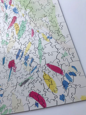 Halston Archive "With Love" Collection | Joe Eula Unique Wooden Collector Edition Jigsaw Puzzle