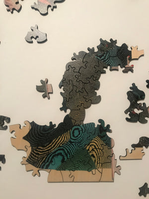 Artist Jonah Freeman and Justin Lowe Victorian-Cut Wooden Jigsaw Puzzle
