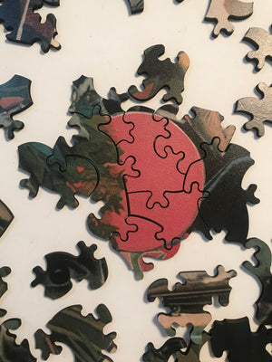 Artist Jonah Freeman and Justin Lowe Victorian-Cut Wooden Jigsaw Puzzle