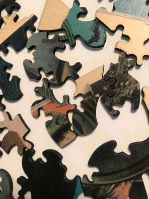 Artist Jonah Freeman and Justin Lowe Victorian-Cut Wooden Jigsaw Puzzle