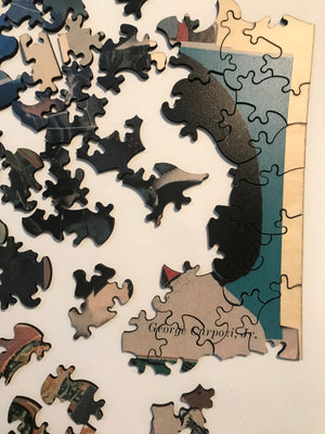 Artist Jonah Freeman and Justin Lowe Victorian-Cut Wooden Jigsaw Puzzle