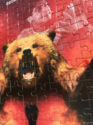 Designer Patrik Bolecek | Grizzly II Revenge Movie Poster Jigsaw Puzzle