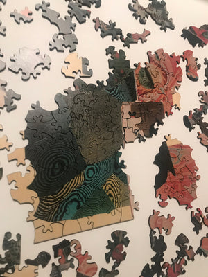 Artist Jonah Freeman and Justin Lowe Victorian-Cut Wooden Jigsaw Puzzle