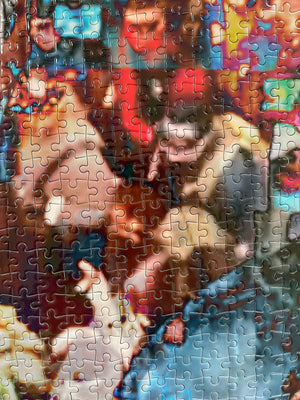 Artists Fragmentin & Lauren Huret Collector Edition Jigsaw Puzzle x Verbier 3-D Foundation: Panoramic Puzzle