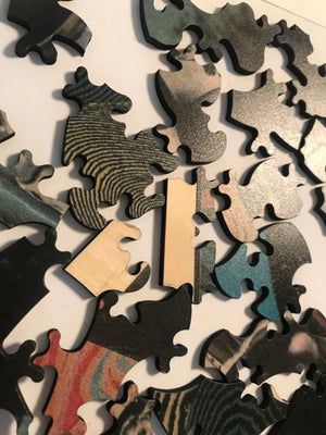 Artist Jonah Freeman and Justin Lowe Victorian-Cut Wooden Jigsaw Puzzle