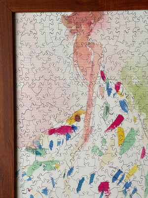 Halston Archive "With Love" Collection | Joe Eula Unique Wooden Collector Edition Jigsaw Puzzle